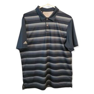 Adidas Short Sleeve Golf Polo Men's Shirt Blue‎ Size Medium PIT TO PIT 22 IN.